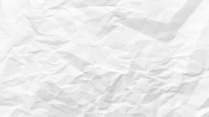 White clean crumpled paper