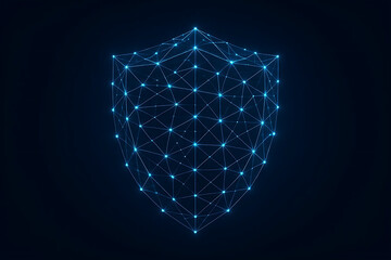 Fototapeta premium Cyber Shield Protection and Data Security Depiction Showcasing Advanced Cybersecurity Technologies, Encrypted Information Management, Threat Detection, Secure Network Infrastructure, and Data Security
