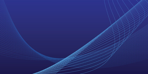 Blue abstract background. Geometric lines pattern. Modern shiny blue gradient lines. Futuristic technology graphic design.Aesthetic art.Eps 10