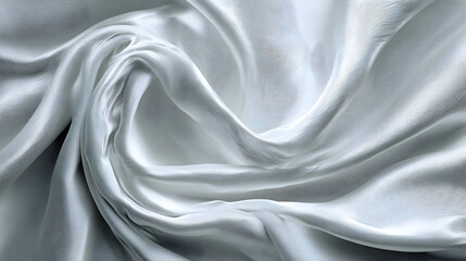 Obraz premium Close-up of draped silver fabric