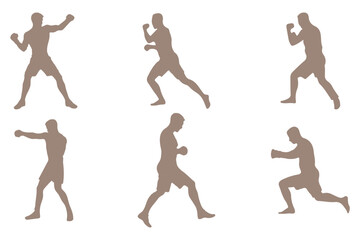  Kickboxing Icons eps 10