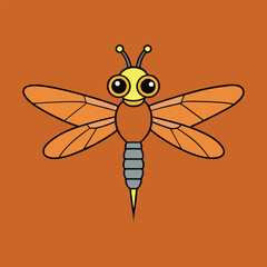 Steampunk Mechanical Dragonfly Vector
