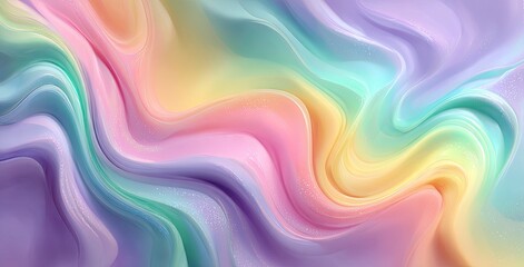 Obraz premium Abstract swirling pastel colors (1)