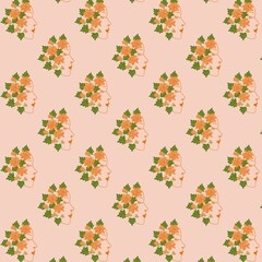 Floral Woman Pattern seamless floral pattern