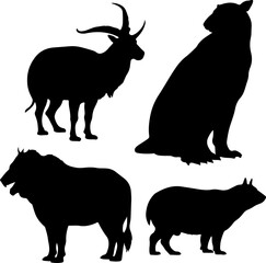 Animal Set Vector Art