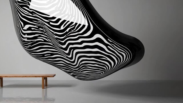 Patterned Arrangement, Intersecting Stripes, Equine-Inspired Visual Effect
