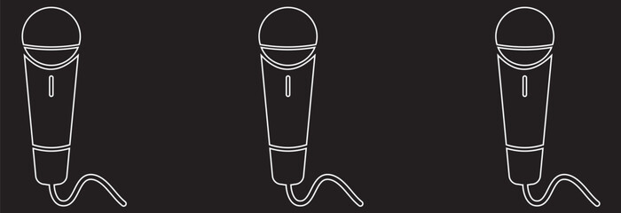 Microphone icon set. Different microphone collection. Vector. Studio Symbol collection. Voice icon symbol buttons. Vector illustration eps 10
