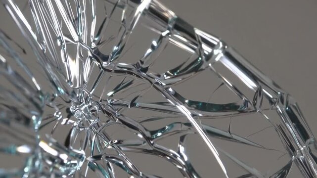close-up texture graph of the surface of broken and cracked glass