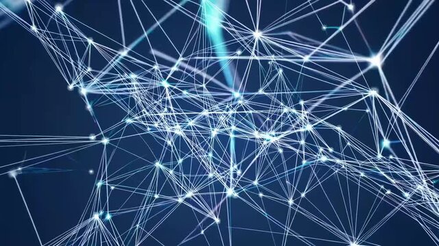 non-representational diagrammatic design portraying backdrop of advanced technological concepts