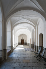 arches hallway of castle Skoklosters in Sweden