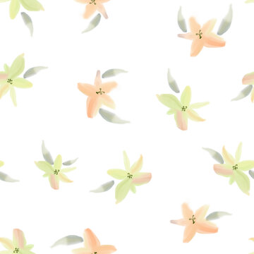 orange color flower  Digital wallpepar with  background  