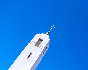 Exterior of a Catholic Churh in Los Angeles, CA.
