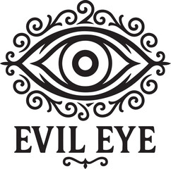 Evil Eye Vector Design © theartofwoodcut