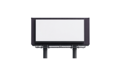 Billboard 3d render icon on white background,png