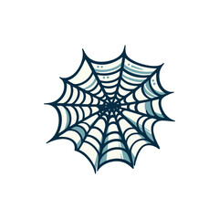 Intricate spider web design showcasing detailed patterns against a simple background