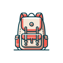 Stylish and functional backpack design featuring vibrant colors and detailed stitching, ideal for outdoor adventures