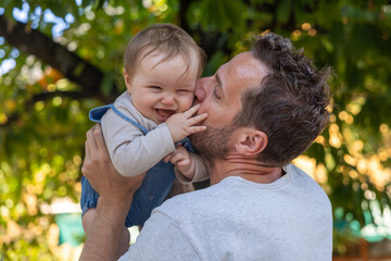 Papa und Tochter Bonding