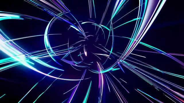 Abstract Digital Background with Lens Flare Effects Suitable for Science Fiction and Time Travel Themes