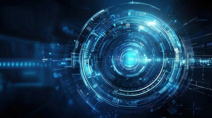 Fototapeta premium Futuristic Tech Interface