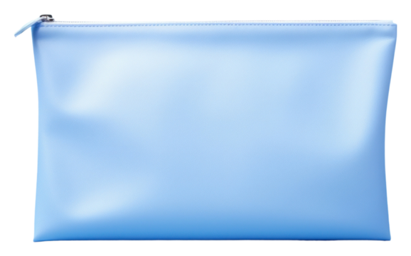 PNG Pouche mockup handbag blue blue background. - Powered by Adobe