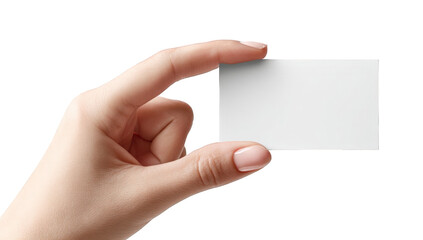 Obraz premium Hand holding a blank business card (6)