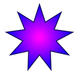 Obraz premium blue star icon