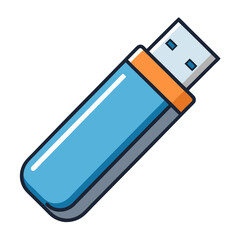  USB Drive Vector Illustration