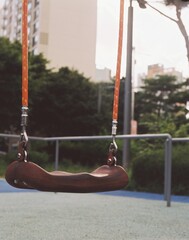 a stopped swing