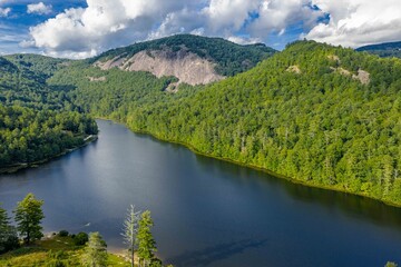 Fototapeta premium fairfield lake, Sapphire, North Carolina