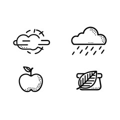 set of weather icons