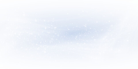 Snow, winter, light, christmas, overlay festive texture. Transparent background with falling snowflakes. PNG dust effect for Overlay. Magical seasonal winter PNG design.