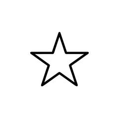 silver star on white background