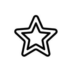 red star on white background