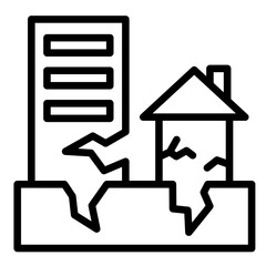 Earthquake  Icon Element For Design