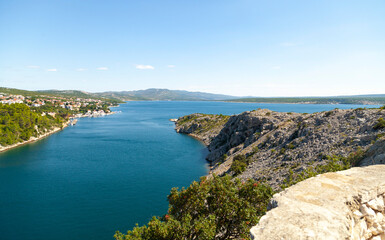 Obraz premium Coastal view of Croatian coastline