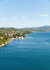 Fototapeta premium Coastal Village Vista