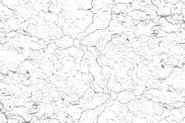 Abstract Neutral Gray Grunge Texture Overlay with Fine Cracked Surface and Organic Veins for Vintage and Creative Backgrounds, Transparent Background