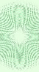 Subtle green radial halftone pattern, creating a textured backdrop with visual depth and organic concentric formations