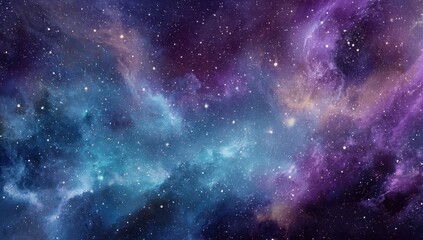 Cosmic nebula tapestry of deep space