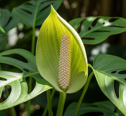 Obraz premium Monstera Adansonii flower
