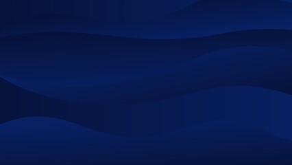 Abstract dark blue background with fluid wavy patterns and subtle gradient colors.