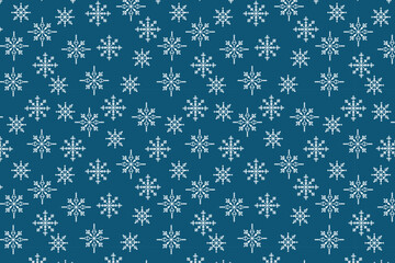 White Intricate Snowflake Seamless Pattern swatch available in swatches panel, Elegant Christmas Winter Design