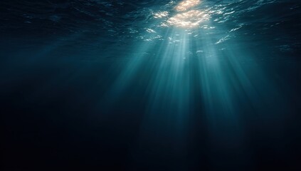 Obraz premium Sunlight beams underwater (1)
