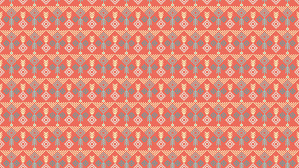 Abstarct background Cute scandinavian style ethnic seamless pattern background.