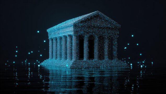 Ancient temple, digital, light