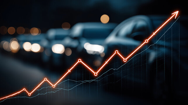 Traffic Flow and Financial Growth: A conceptual image illustrating the interconnectedness of vehicular traffic and financial growth.