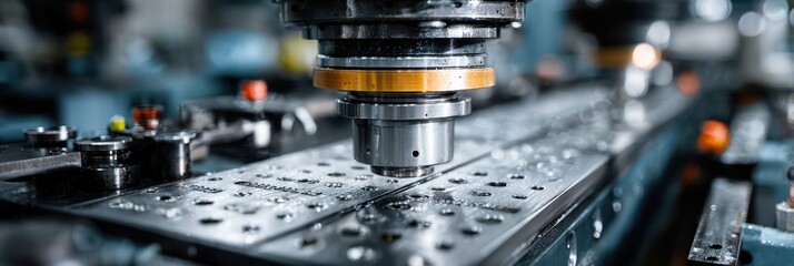 Precision machining process in an industrial workshop showcasing advanced technology and skilled craftsmanship