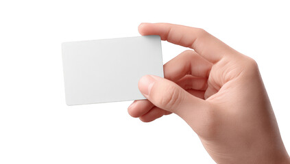 Obraz premium Hand holding a blank business card (4)