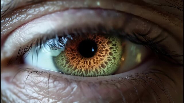 Intimate Glimpse  A Closeup of a Reflective Eye