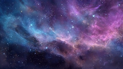 Obraz premium Deep space nebulae, vibrant colors